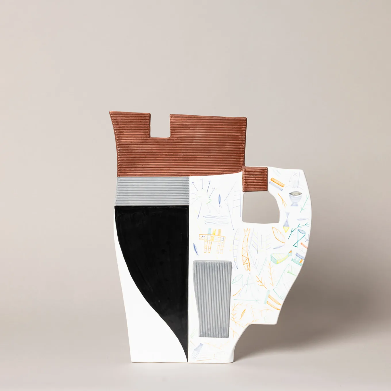 Andromaca Decorative Vase by Mimmo Paladino