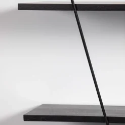 Angelo Necessario Black Steel Wall Shelf System