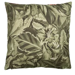 Animalia Linen Cushion With Parrots And Strelitzias