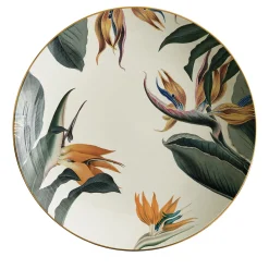 Animalia Porcelain Soup Plate With Tropical Flowers #2
