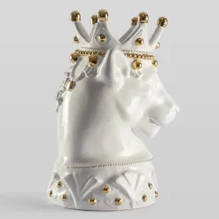 Animalier Puma Bianco Ceramic Vase