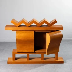 Annalou E La Fata Verde Orange Oak Cabinet