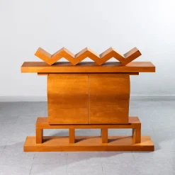 Annalou E La Fata Verde Orange Oak Cabinet