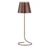 Antares Half-Circle Antiqued-Copper Wireless Table Lamp by Harari