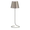 Antares Half-Circle Antiqued-Silver Wireless Table Lamp by Harari