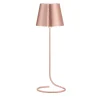 Antares Half-Circle Copper & Brass Wireless Table Lamp by Harari