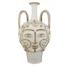 Anthropomorphic White Amphora Vase