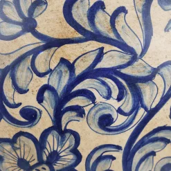 Antique Blue Peacock Potiche Vase