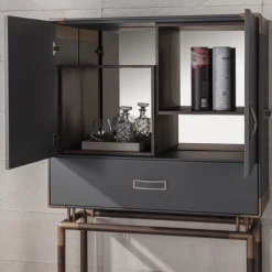 Anzio Dark Grey Cabinet