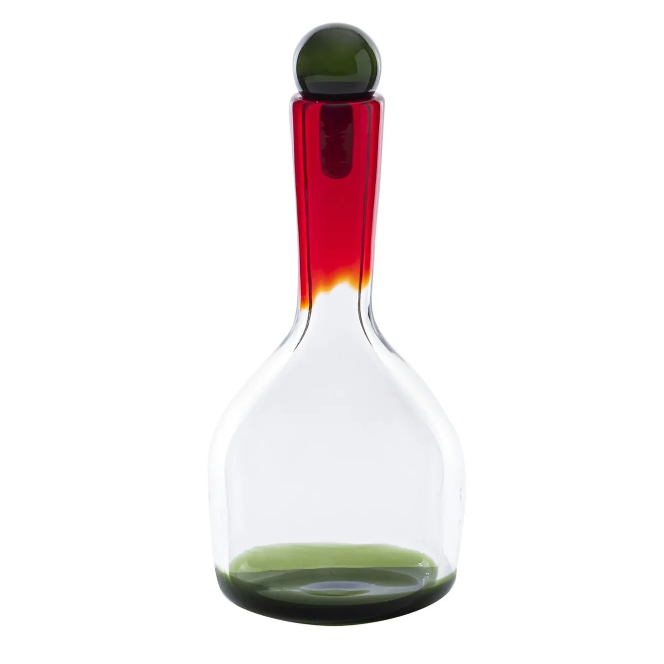 Apem Polychrome Murano Glass Bottle by Gio Ponti