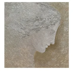 Aphrodite Profile Beige Textured Resin Painting