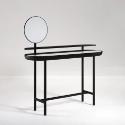 Apollo Black Walnut Wood And Calacatta Marble Vanity With Mirror