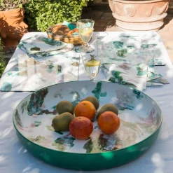 Apollo Hand-painted Large Ceramic Centerpiece Bowl