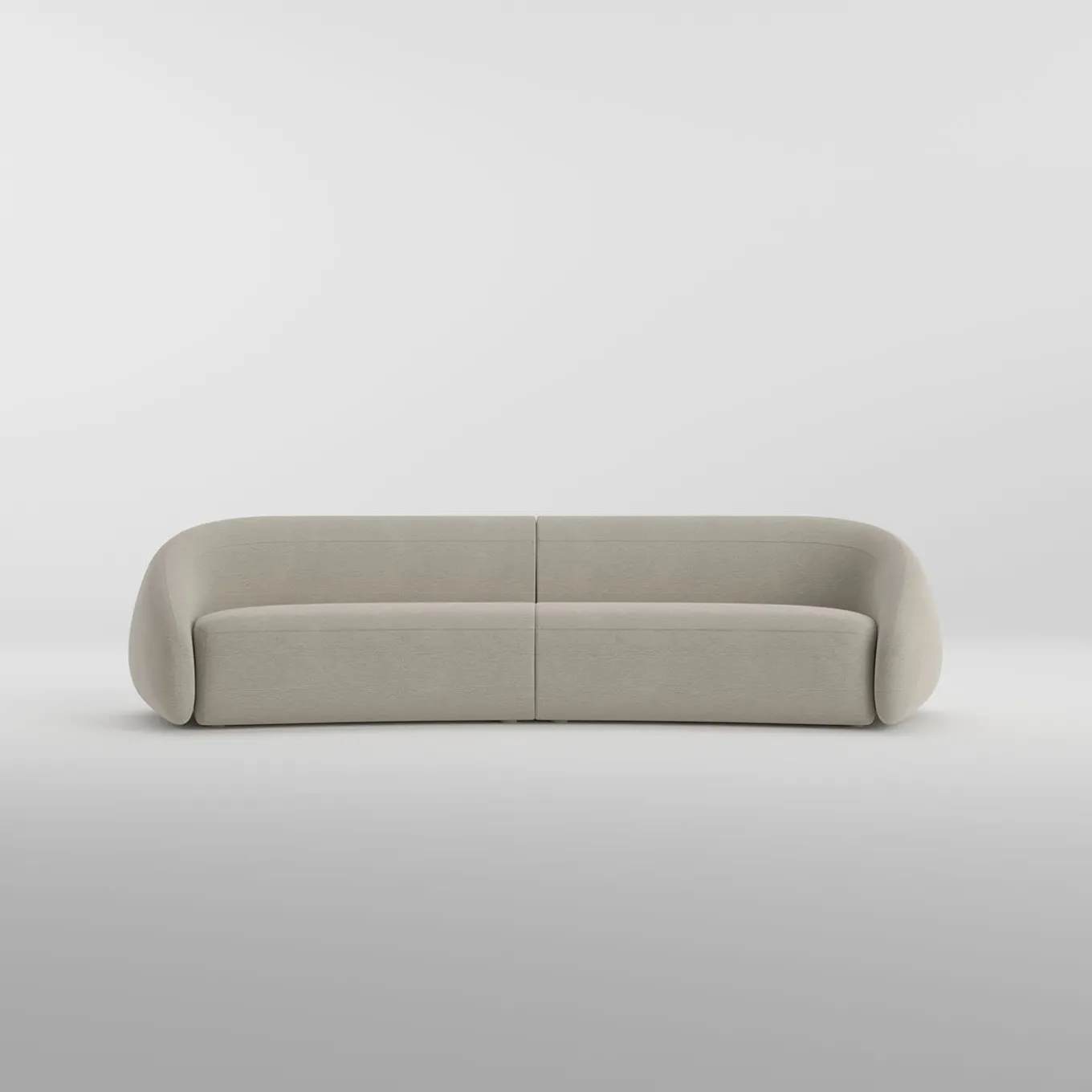 Apper Gray 2-seats Sofa by Antonio Rodriguez