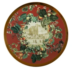 Apulia Porcelain Charger Plate With Castello Di Barletta
