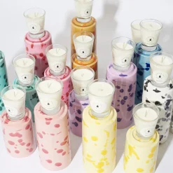 Aqua and Green Totem with Scented Candle Fragrance Foglie di Fico