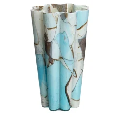 Aquamarine Bucket Glass Vase