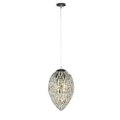 Arabesque Egg 75 Chromed Pendant Lamp