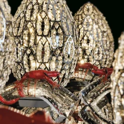 Arabesque Egg 30 Chromed Table Lamp