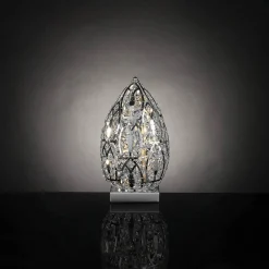 Arabesque Egg 30 Chromed Table Lamp
