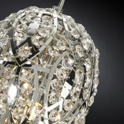 Arabesque Egg Small Chromed Pendant Lamp