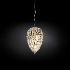Arabesque Egg Small Chromed Pendant Lamp