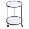 Arcade Round Wood Trolley Table