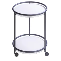 Arcade Round Wood Trolley Table