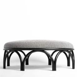 Arcadia Black Pouf