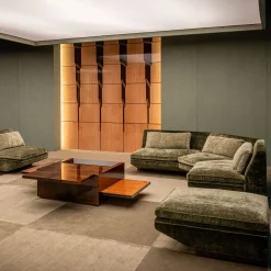 Arcano Cube Brown Wood Coffee Table by Storagemilano