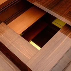 Arcano Cube Brown Wood Coffee Table by Storagemilano