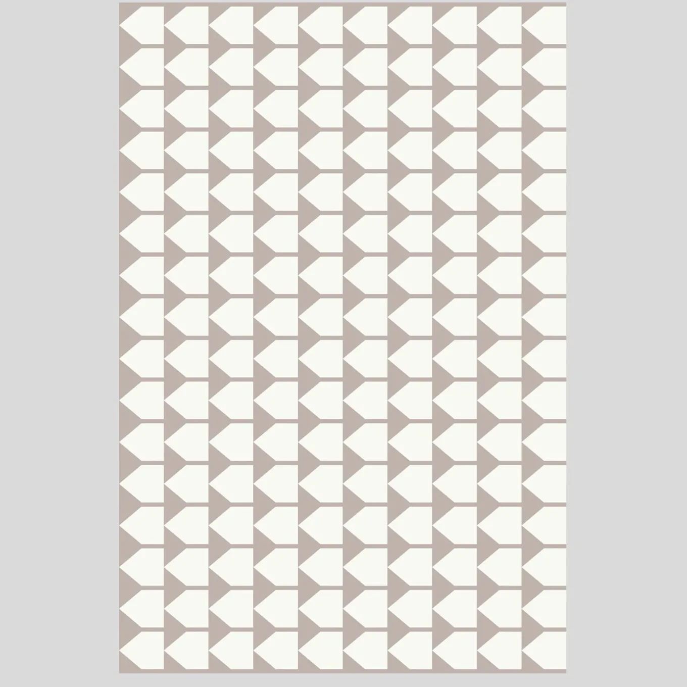 Archetipo Taupe/White Blanket by Makeyourhome + Walter Terruso