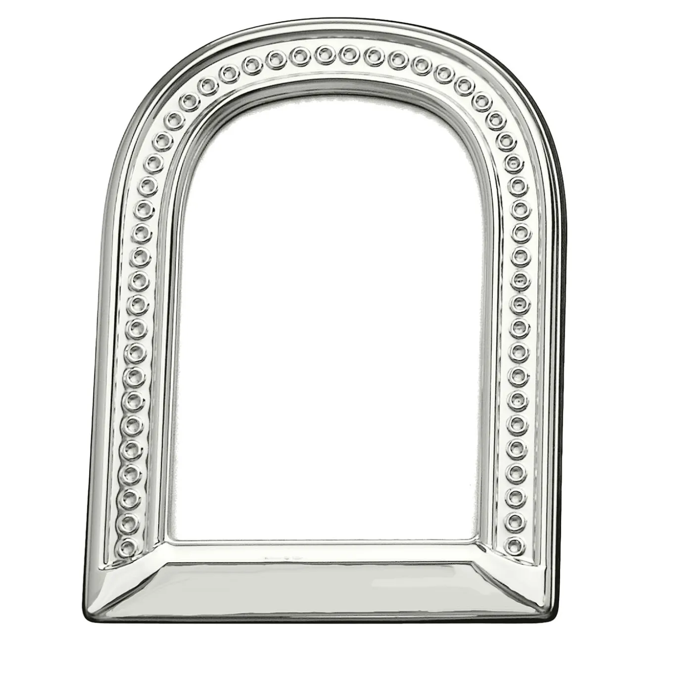Arch-Shaped Sterling Silver Frame With Detailing
