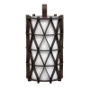 Arena Short Brown Leather Lantern