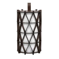 Arena Short Brown Leather Lantern