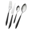 Ares 24-Piece Flatware Set in Black with Box