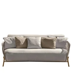 Argo Wood Beige Loveseat by Ludovica & Roberto Palomba