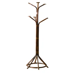 6-Arm Bamboo Coat Rack