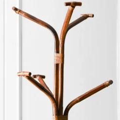 6-Arm Bamboo Coat Rack