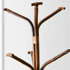 6-Arm Bamboo Coat Rack