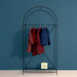 Armadieri Black Iron Clothes Rack by Giulio Iacchetti