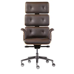 Armadillo 1 Dark Brown High Back Swivel Office Armchair by Rainer Bachschmid