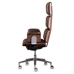 Armadillo 1 Dark Brown High Back Swivel Office Armchair by Rainer Bachschmid