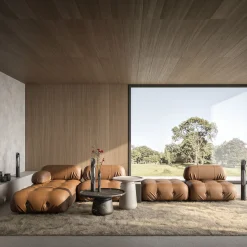 Armonia Lamp S in Black Marquinia marble by Jacopo Simonetti