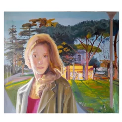 Arriverà La Primavera Oil on Linen Painting