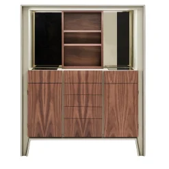 Arsenale Beige Leather Cupboard