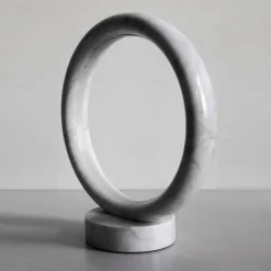 Artemisia Carrara Marble Table Lamp By ADL Atelier Design Lab