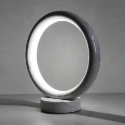 Artemisia Carrara Marble Table Lamp By ADL Atelier Design Lab