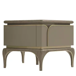 Ash Wood Bedside Table