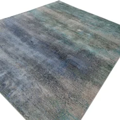 Ashwood & Denim Ash Hand-Knotted Rug